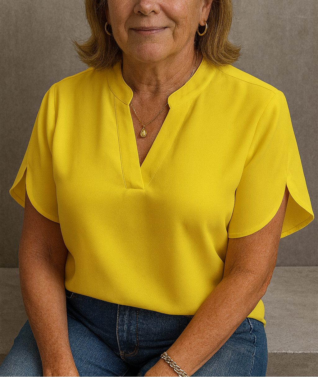 Bridget - Lightweight V-Neck Blouse