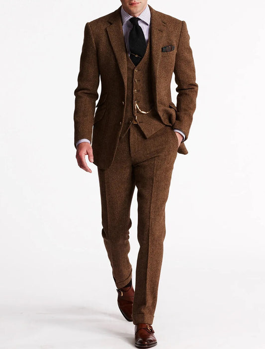 James | Men’s Tailored Slim Fit Three-Piece Suit