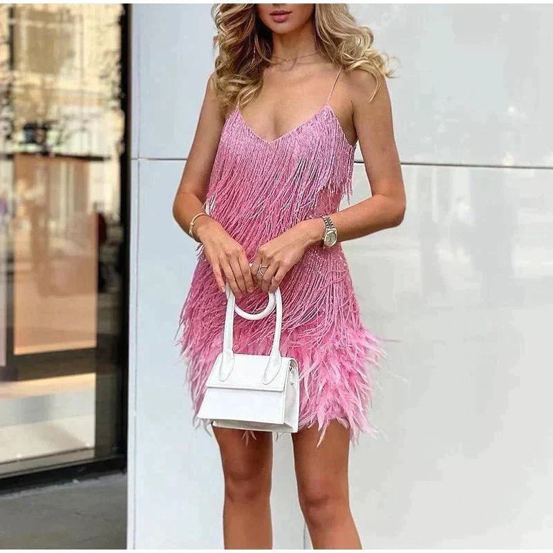 Aria | Women’s Summer Fitted Sequin Cocktail Mini Dress