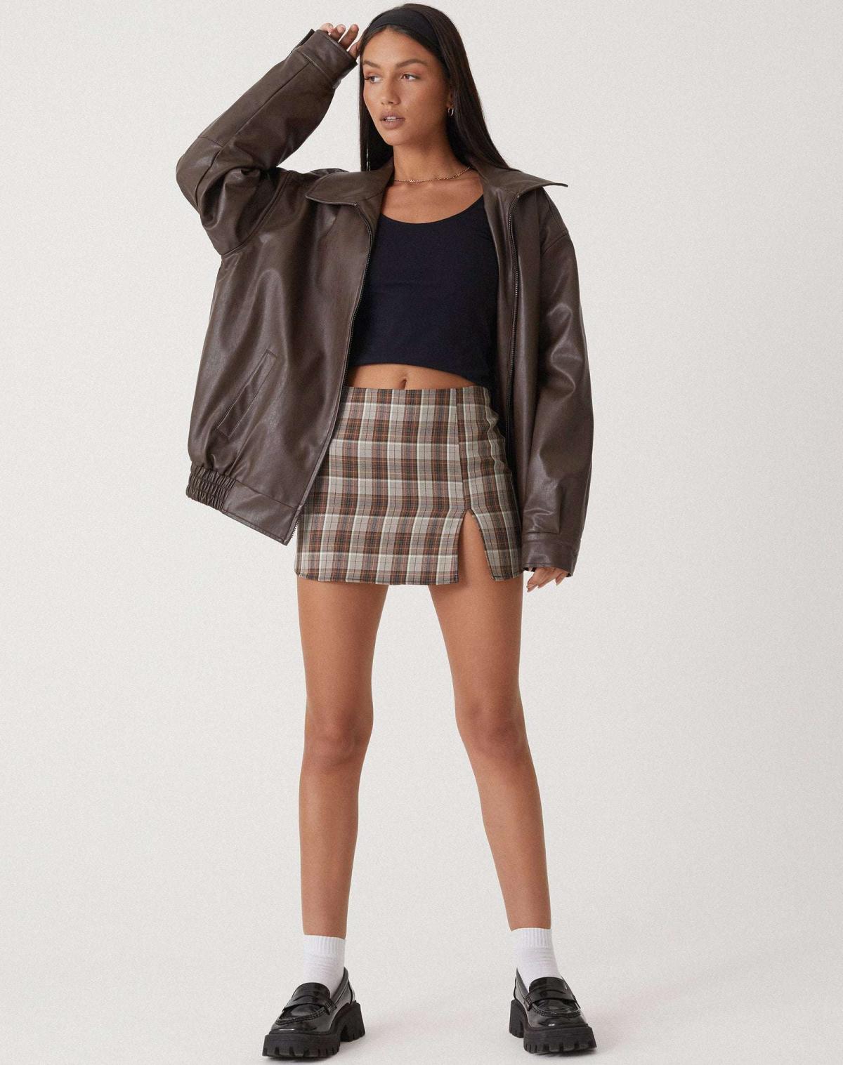Karen | Women’s Oversized Leather Bomber Jacket